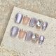 1963 Grape jelly handmade removable nail patch for wearing nail art