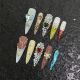1957 Long Water Drop handmade removable nail patch for wearing nail art