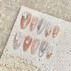 1947 Ice transparent cat eye handmade removable nail patch for wearing nail art