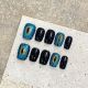 1933 Devil's Eye handmade removable nail patches for wearing nail art