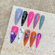 1910 Long Water Drop handmade removable nail patch for wearing nail art