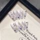 1906 White Crane Sunset handmade removable nail patch for wearing nail art