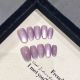 1904 Ice Grape handmade removable nail patch for wearing nail art