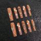 1853 European and American hand painted removable nail patch for wearing nail art