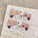 1841 Ballet French handmade removable nail patch for wearing nail art
