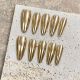 1836 Champagne Glitter handmade removable nail patch for wearing nail art