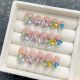 1828 Candy Soda handmade removable nail patch for wearing nail art