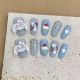 1827 Yugui Dog handmade removable nail patch for wearing nail art