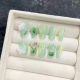 1820 Hand painted lotus handmade removable nail patch for wearing nail art