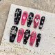 1811 Millennial Spice handmade removable nail patch for wearing nail art