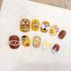 1789 Hand painted cartoon hand made wearing nail removable nail patch