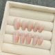 1784 1790 Hand made removable nail patch in nude gradient
