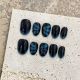 1782 Dark Butterfly handmade removable nail patches for wearing nail art