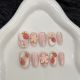 【1450】Strawberry Bobo Nail Art DIY Strawberry Patterns & Shiny Sweet Accessories