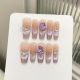 【1151】Light Rose Nail Art DIY Rose Patterns & Shiny Soft Accessories