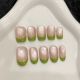 【1079-1083-1687】Watermelon French Nail Art DIY Watermelon Patterns & Shiny French Tips