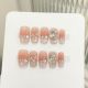 【1619】Weaving Dream Rose Nail Art DIY Rose Patterns & Shiny Bloom Accessories