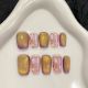 【290-301】Grape Purple Jelly Nail Set Shiny Jelly Polish & DIY Sweet Grape Decor