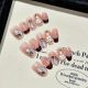 【2618-2622-2620】French Christmas Nail Kit Shiny Red Decor & DIY Holiday Accessories