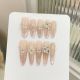 【1165-2714】Flowers on Fingertips Nail Art DIY Petal Decor & Shiny Bloom Crystals