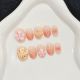 【841】Frangipani Nail Art DIY Floral Decor & Shiny Flower Crystals