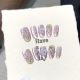 【319】Purple Tulip Nail Kit Shiny Tulip Decor & DIY Purple Accessories