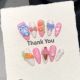 【50】Rice Flower Rabbit Nail Set Shiny Rabbit Decor & DIY Flower Accessories