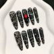 【271】Venom Nail Art DIY Cool Decor & Shiny Dark Accessories