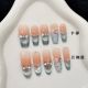 【2844-2846】Sea Salt Plaid Nail Set Shiny Grid Decor & DIY Salt-Style Accessories
