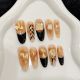 【2409】Maple Forest Evening Nail Art DIY Red Leaf Decor & Shiny Autumn Accessories