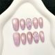【179】Purple Ice Flower Nail Kit Shiny Purple Crystals & DIY Frosted Accessories